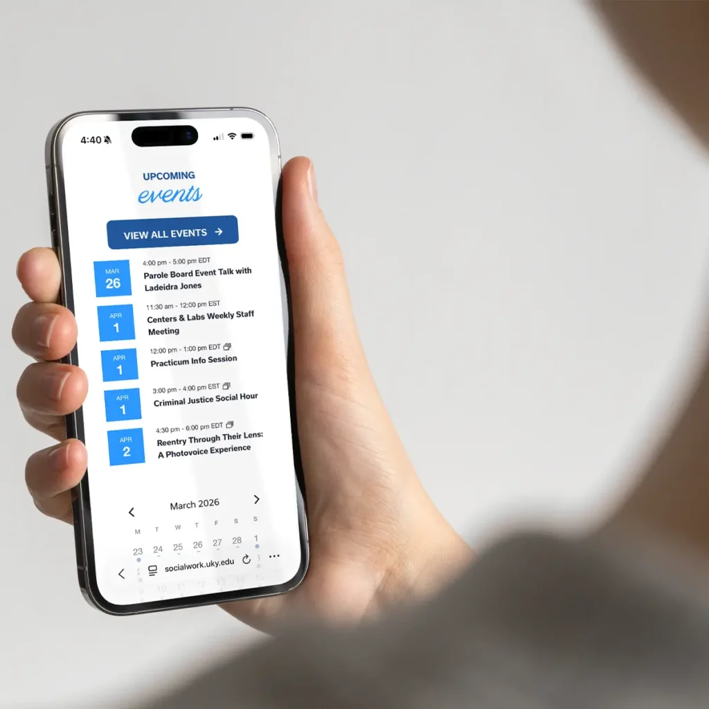 Simplifying a complex website for students, faculty, and community
